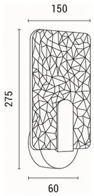 LED Fali lámpa LED/8W/230V 3000K