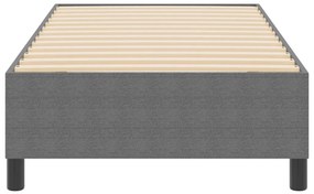 Boxspring Ágy Világosszürke 90x200 cm Bordás Szövet