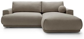 Sarokkanapé Dita mini (J) (szürkés bézs + fekete). 1100328