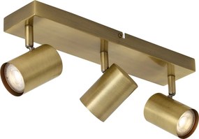 Modern mennyezeti lámpa bronz 3-lámpás állítható téglalap alakú - Jeana