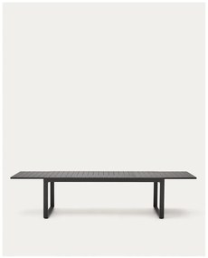 Fém kerti étkezőasztal 100.5x220 cm Galdana – Kave Home