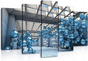 Vászonkép 100x60 Futurisztikus tér Technológiai design Gömbök 3D