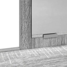 Öltöztetőasztal Fiókokkal Szürke Sonoma 100x41x140 cm