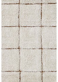 Krémszínű mosható kézi szövésű pamut szőnyeg 120x160 cm Mosaic – Lorena Canals