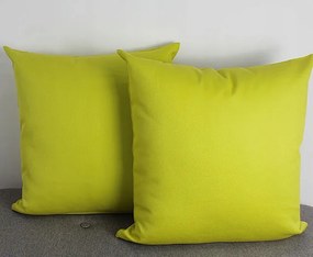 Dekoratív párnahuzat natúr olíva 43x43 zöld pamut terasz erkély