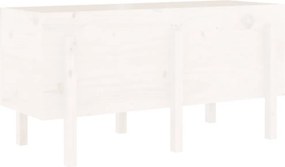 vidaXL fehér tömör fenyőfa kerti magaságyás 121 x 50 x 57 cm
