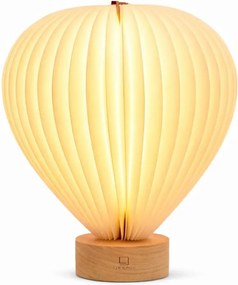 Fehér LED dimmelhető asztali lámpa papír búrával (magasság 20 cm) Aeris – Gingko