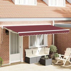 Burgundi Napellenző Csereszövet 4x2 m-es Vázhoz