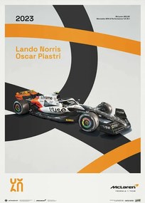 Művészeti nyomat McLaren Racing - MCL60 - 60th Anniversary - 2023, Automobilist