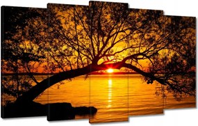 Vászonkép 100x60 Tengerpart Fa Tenger