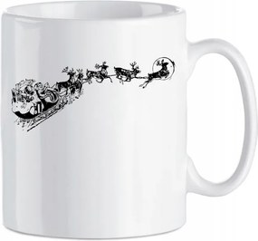 Karácsonyi bögre Mikulás rénszarvasok 330 ml