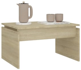 Sonoma tölgy színű szerelt fa dohányzóasztal 68 x 50 x 38 cm