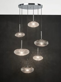 Dar Lighting BIBIANA BIB6450 Függőlámpa 6x40W/G9