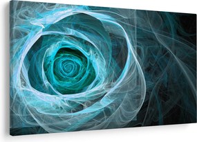 Kép - Absztrakt rózsaszín kék fekete háttérrel (90x60 cm)