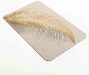 Világosbarna fürdőszobai kilépő 50x80 cm Angelica – douceur d'intérieur