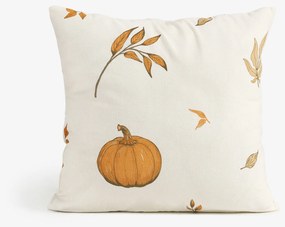 Goldea flanel párnahuzat - őszi tökök és levelek 40 x 40 cm