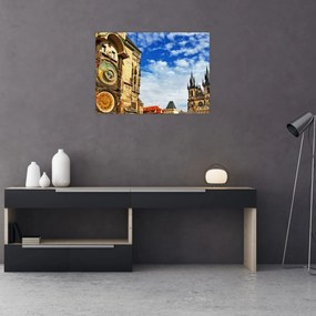 Kép - Prágai csillagászati óra (70x50 cm)