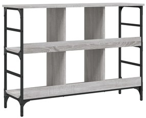 szürke sonoma színű szerelt fa tálalószekrény 102x32x73,5 cm