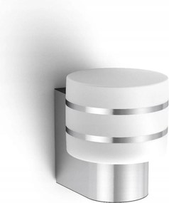 Philips Hue White Tuar kültéri fali lámpa, rozsdamentes acél, 2700K, E27, IP44