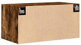 füstös tölgy színű szerelt fa faliszekrény 80 x 42,5 x 40 cm