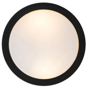 Modern kültéri mennyezeti lámpa fekete 23 cm IP44 - Flavi