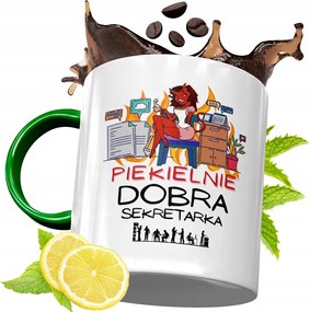 Zöld Bögre Titkárnőnek Születésnapi Ajándék Nyomtatott Fotóval