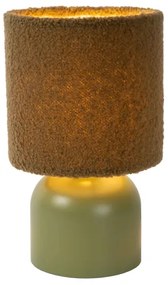 Lucide 10516/01/33 - Asztali lámpa WOOLLY 1xE14/40W/230V zöld