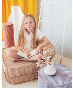 Kék kordbársony gyerek puff – Wigiwama