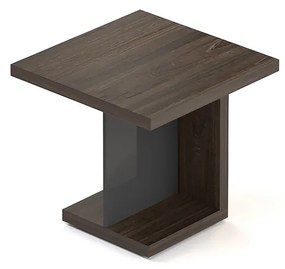 Lineart tárgyalóasztal 80 x 80 cm, sötét szil / antracit