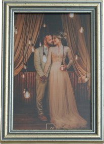 Elegáns képkeret 13x18 cm Régi ezüst