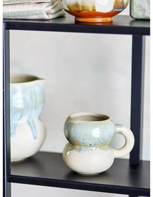 Kék-krémszínű kőedény bögre szett 4 db-os 400 ml Luna – Bloomingville