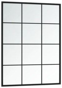 fekete fém fali tükör 80 x 60 cm