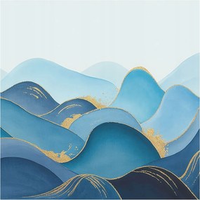 Flizelin tapéta Divatos 3D fali hullámos táj 250x250 ragasztóval