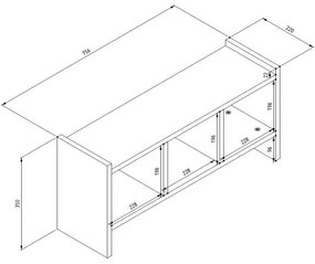 Akasztós panel Ladiba (antracit) . 1095749