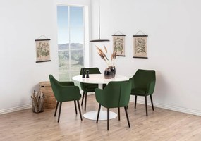 Tarifa márvány étkezőasztal 110 cm fehér