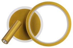 LED fali spotlámpa MONET LED/15W/230V arany