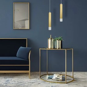 Csillár zsinóron TUBI 1xGU10/8W/230V arany