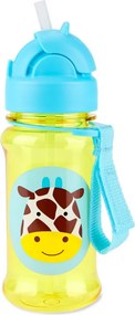 SKIP HOP Zoo Tritán Kulacs szívószállal 355ml Zsiráf 12hó+