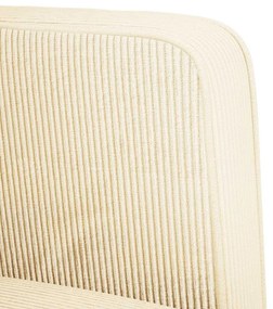 krém kordbársony szövet loveseat kanapé 109 cm