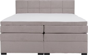 Boxspring ágy, 200x200, szürkésbarna Taupe, APRIL