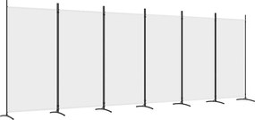 vidaXL 6 paneles fehér szövet térelválasztó 520x180 cm