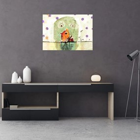 Kép - Egy madár lelke (üvegen) (70x50 cm)
