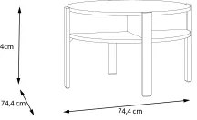 INAR barna dohányzóasztal