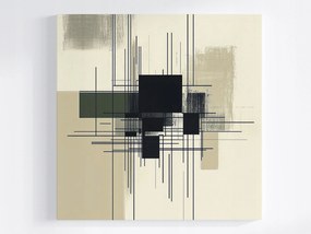 Canvas Vászonkép Absztrakt Bauhaus Mid-century Modern Vonal 40x40