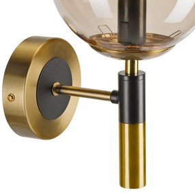 Fali lámpa ROLLO 1xE14/5W/230V arany/füstös bézs