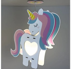 Dalber Dalber 41597 - Gyerek csillĂĄr UNICORN 1xE27/15W/230V PI618