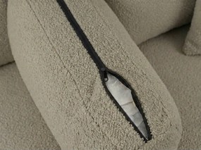 Kinyitható U alakú ülőgarnitúra SMART BOUCLE 303x143 cm, szürkésbarna