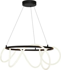 ZUMA LINE 20006PL-BK BALBO Modern Led Függesztett Lámpa Fekete LED IP20