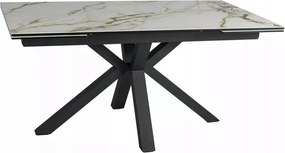 Columbus Ceramic asztal fehér/fekete 160-240x90cm Sig