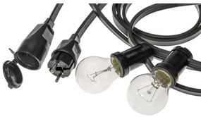 Kültéri dekorációs lánc GIRLANDA 6,5 m 5xE27/15W/230V IP44